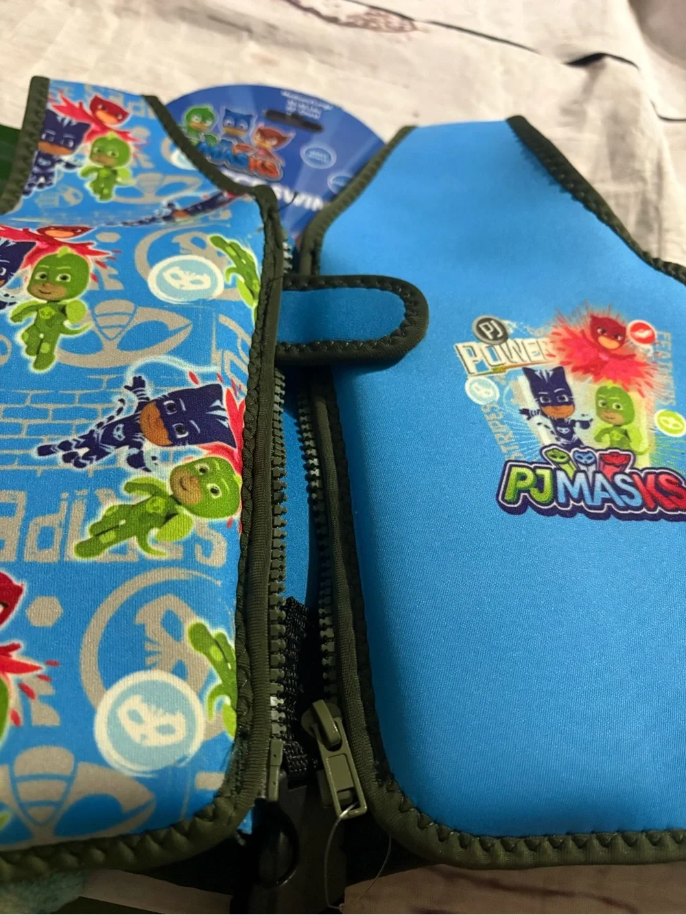 Brand new PJ Masks Kids Blue Swim Vest Life Jacket 33-55lbs